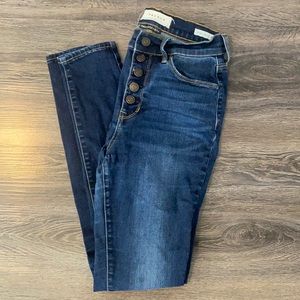 Pacsun jeans, Power Super Stretch, Button Up, 26